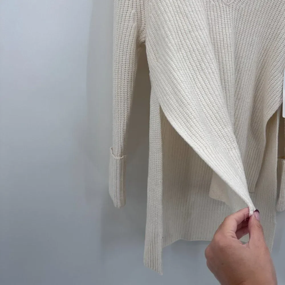 Athleta Shasta V Neck Wool Blend Knit Oversized Sweater XXS